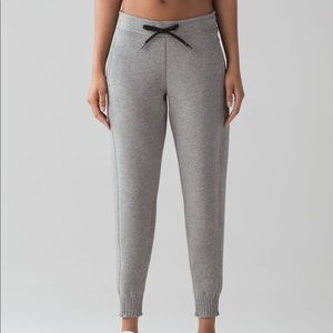 Grey lululemon thick joggers